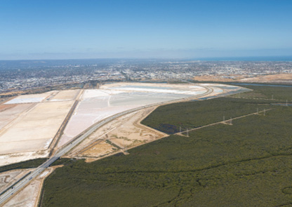 Aerial view of Outer Harbor to Parafield track looking south